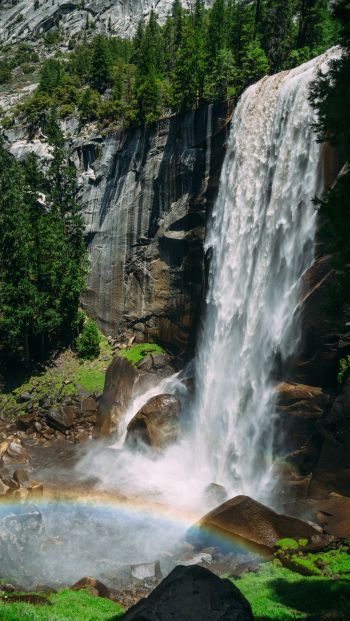 waterfall, landscape Wallpaper 640x1136
