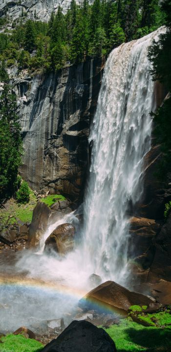 waterfall, landscape Wallpaper 1080x2220