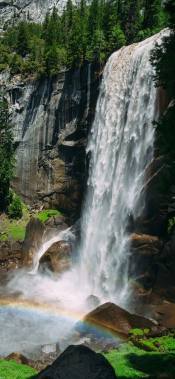 waterfall, landscape Wallpaper 1080x2340