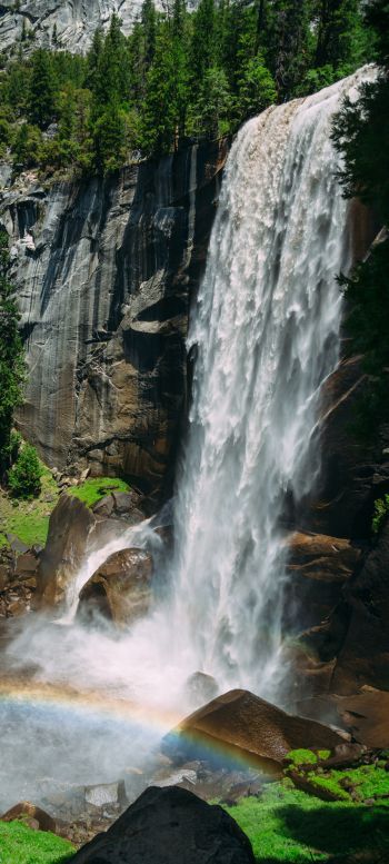 waterfall, landscape Wallpaper 1080x2400
