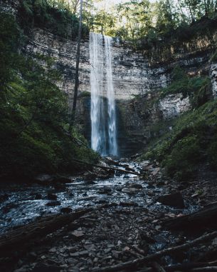 Tewes Falls, waterfall, landscape Wallpaper 3456x4320