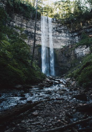 Tewes Falls, waterfall, landscape Wallpaper 1640x2360