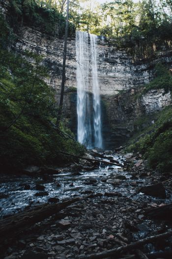 Tewes Falls, waterfall, landscape Wallpaper 640x960