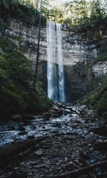 Tewes Falls, waterfall, landscape Wallpaper 1200x2000