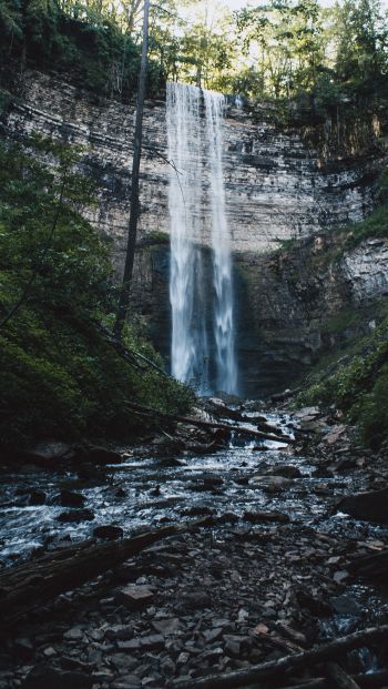 Обои 640x1136 водопад Тьюс, водопад, пейзаж