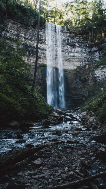 Tewes Falls, waterfall, landscape Wallpaper 1440x2560