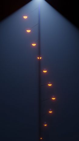 Nepal, night, flashlight Wallpaper 640x1136