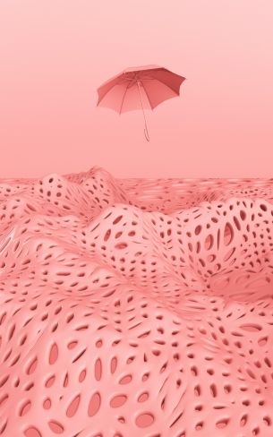 3D modeling, graphics, umbrella Wallpaper 800x1280