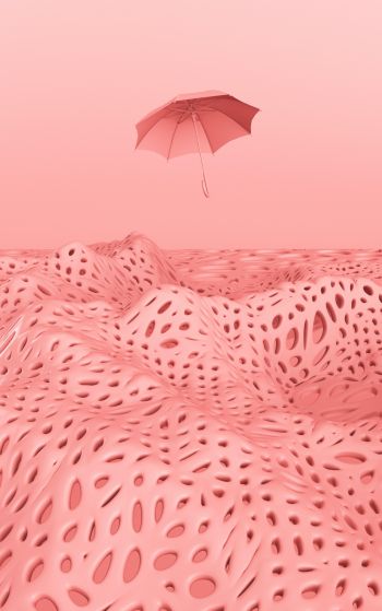 3D modeling, graphics, umbrella Wallpaper 1752x2800