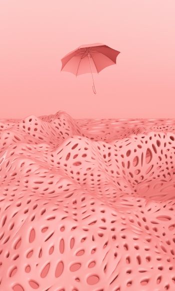 3D modeling, graphics, umbrella Wallpaper 1200x2000