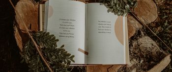 book, plants, tree, hemp, mood, dream, about love Wallpaper 2560x1080