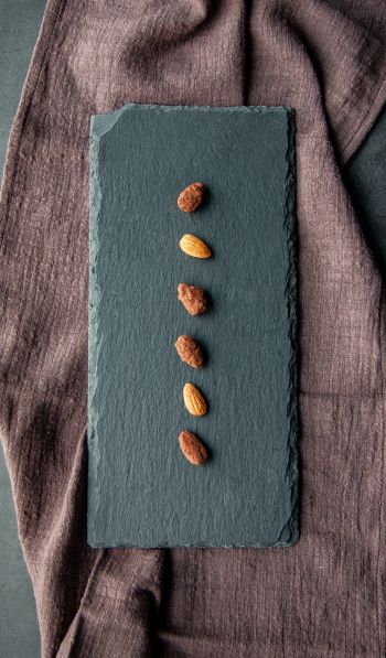 nuts, almond, minimal, aesthetics Wallpaper 600x1024