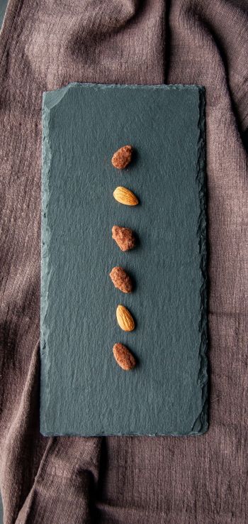 nuts, almond, minimal, aesthetics Wallpaper 720x1520
