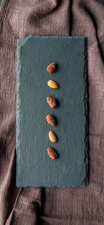 nuts, almond, minimal, aesthetics Wallpaper 828x1792