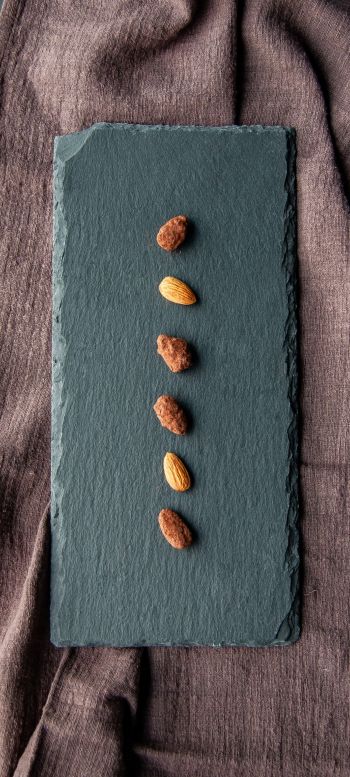 nuts, almond, minimal, aesthetics Wallpaper 1080x2400
