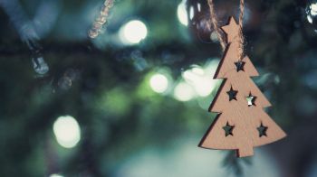 wooden toy, Christmas tree, christmas tree decoration, asterisks, do it yourself Wallpaper 1920x1080