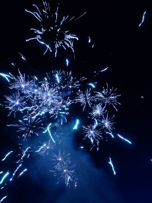 fireworks, spark, lights, in the sky Wallpaper 3864x5152