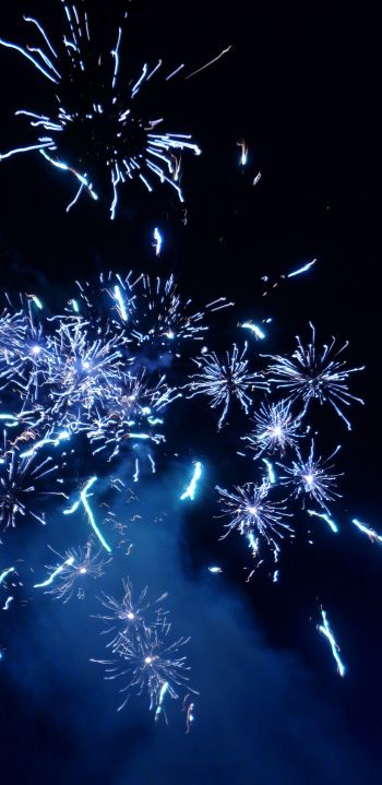 fireworks, spark, lights, in the sky Wallpaper 1440x2960
