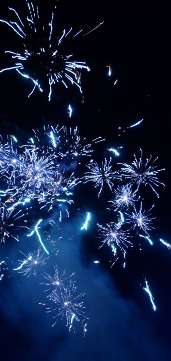fireworks, spark, lights, in the sky Wallpaper 720x1520