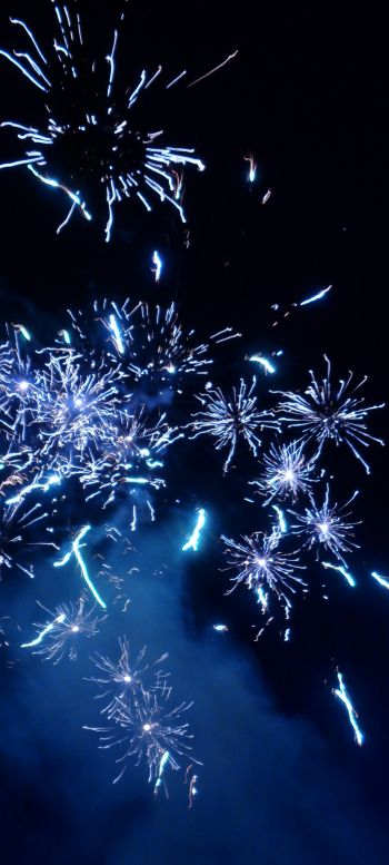 fireworks, spark, lights, in the sky Wallpaper 720x1600