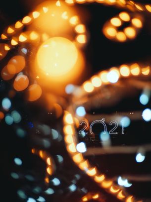 New Year, lights, days 2021, long exposure Wallpaper 2048x2732