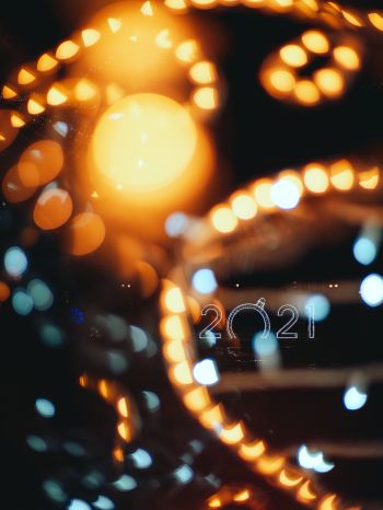 New Year, lights, days 2021, long exposure Wallpaper 1668x2224