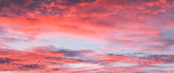 sky, sunset, clouds, dreams, summer, inspiration Wallpaper 2560x1080