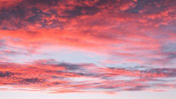 sky, sunset, clouds, dreams, summer, inspiration Wallpaper 1366x768