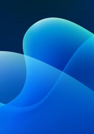 vector graphics, blue waves, abstract waves, lines Wallpaper 1668x2388