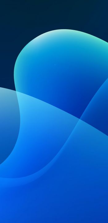 vector graphics, blue waves, abstract waves, lines Wallpaper 1080x2220