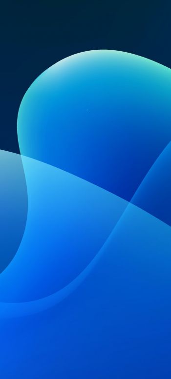 vector graphics, blue waves, abstract waves, lines Wallpaper 720x1600