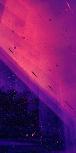 paint, splash, wall, abstraction, neon, pink, purple Wallpaper 720x1440