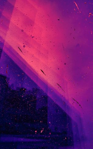 paint, splash, wall, abstraction, neon, pink, purple Wallpaper 1600x2560