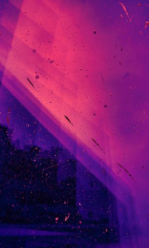 paint, splash, wall, abstraction, neon, pink, purple Wallpaper 1200x2000