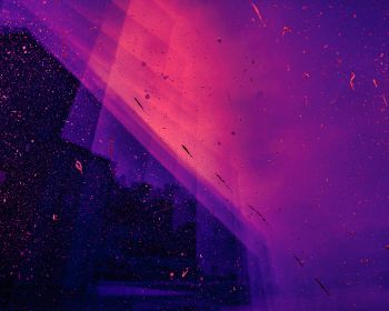 paint, splash, wall, abstraction, neon, pink, purple Wallpaper 1280x1024
