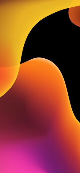 elements, gradient, waves, graphics, vector image Wallpaper 1080x2340