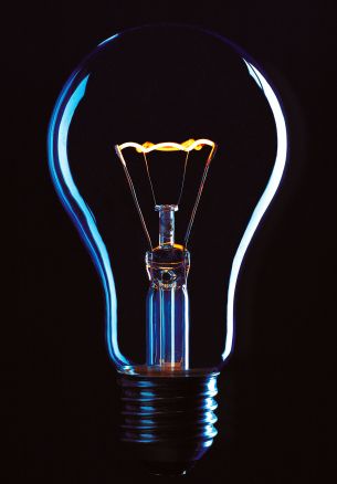 idea, light bulb, glass, world Wallpaper 1640x2360