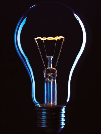 idea, light bulb, glass, world Wallpaper 1668x2224
