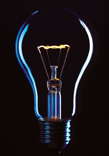 idea, light bulb, glass, world Wallpaper 1640x2360