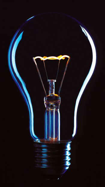 idea, light bulb, glass, world Wallpaper 640x1136