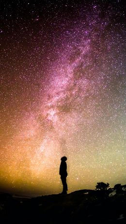 space, stars, starry sky, sky, night sky Wallpaper 640x1136