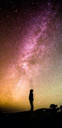 space, stars, starry sky, sky, night sky Wallpaper 1080x2220