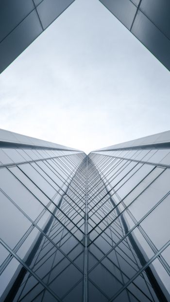 up, minimalism, height, skyscraper, perfectionism Wallpaper 640x1136
