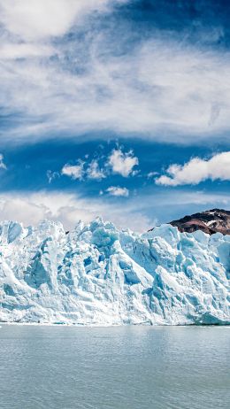 glaciers, ice, mountains, snow, water, landscape Wallpaper 1080x1920