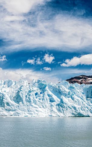glaciers, ice, mountains, snow, water, landscape Wallpaper 1752x2800