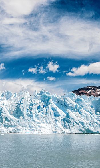 glaciers, ice, mountains, snow, water, landscape Wallpaper 1200x2000