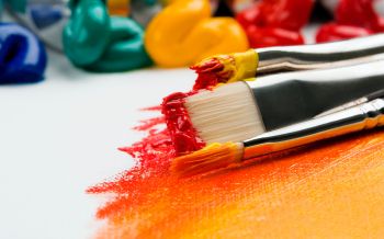 brush, paint, bright colors, canvas Wallpaper 1920x1200