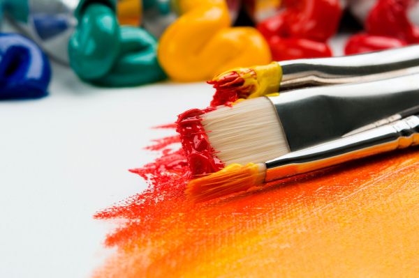 brush, paint, bright colors, canvas Wallpaper 5000x3333