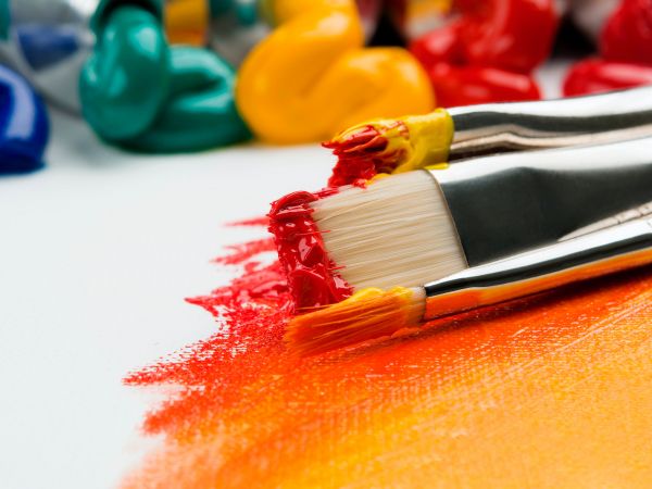 brush, paint, bright colors, canvas Wallpaper 800x600
