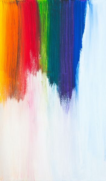 bright colors, paint with a brush, brush, strokes, bright color, canvas, creativity Wallpaper 600x1024
